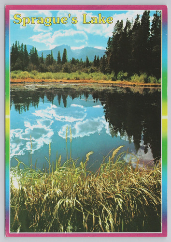Postcard sprague lake - postcard,