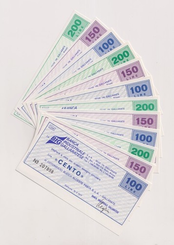 Miniassegni banca industriale - banca,
