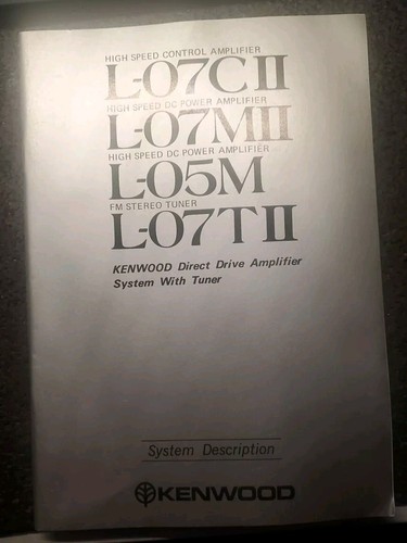 Kenwood system - l-07,