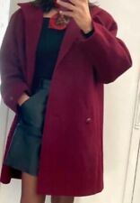 cappotto lana  rosso bordeaux oversize M-XL 