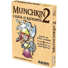 Munchkin 2: L'Ascia o Raddoppia, Gioco di Carte Raven, Nuovo, Italiano