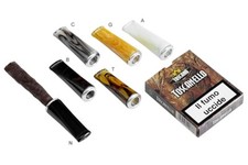 BOCCHINO CORTO PER TOSCANO IN METACRILATO SALVAFUOCO IN ALLUMINIO LUBINSKI H355