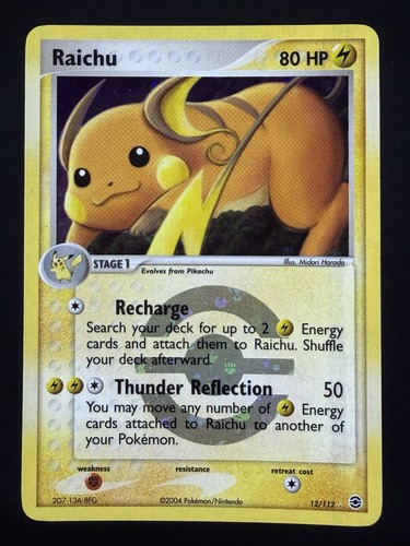 Pokemon raichu reverse - nm,