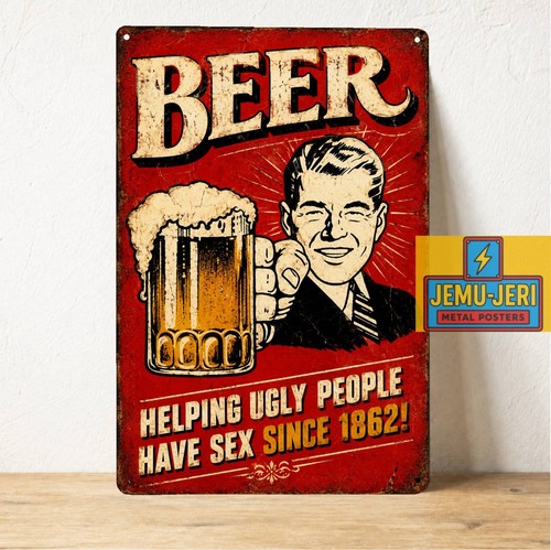 Insegna latta birra vintage - insegna,
