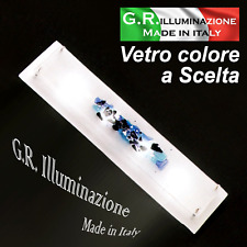 PLAFONIERA MODERNA A LED 4 LUCI Ø96x25 LAMPADA DA SOFFITTO SATINATA BAGNO Costa