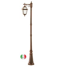 Lampione classico giardino in alluminio Roma I326.C24 Made in Italy
