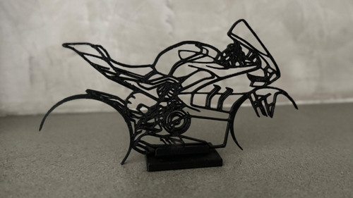 Moto stilizzata stampata - , 3d
