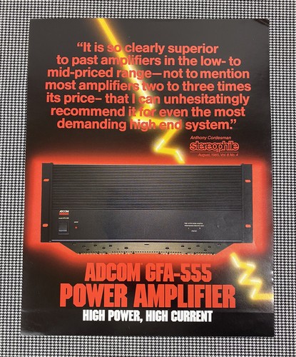 Adcom gfa 555 amplificatore - adcom,