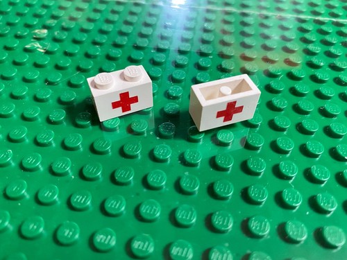 Lego 1x2 bianco white - (3004),