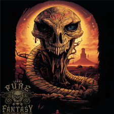 Serpente Teschio Fantasia