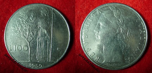 Italia 100 lire minerva - 100,