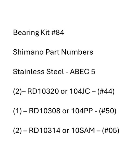Kit cuscinetti shimano - cuscinetti,