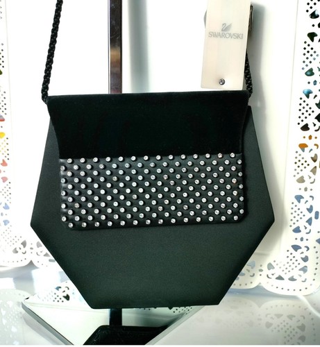 Swarovski borsetta velluto