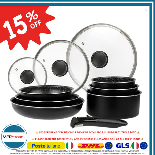 Set pentole padelle - e,