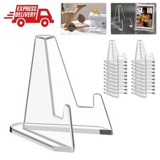 20-100X Clear Acrylic Trading Card Stand for Coins Sports Cards Display Holder