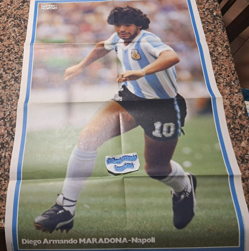 Poster maradona con retro - poster,