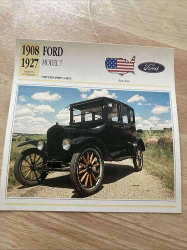 Ford model 1908 1927 carta - ford,