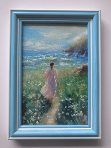 Dipinto olio originale - , con