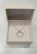Womens 18kt white gold - white, heart