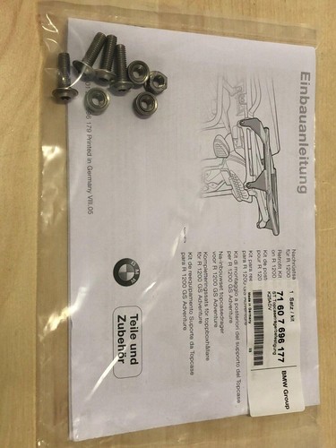 Kit montaggio piastra bauletto - kit,