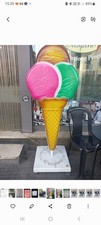 insegna cono gelato luminoso