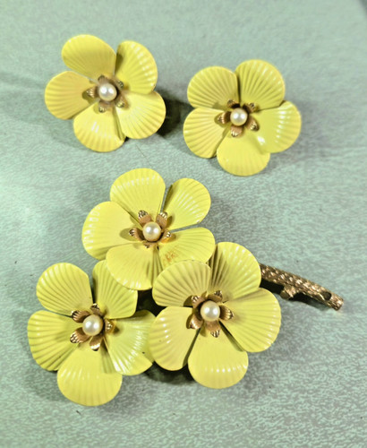 Spilla orecchini vintage - e,