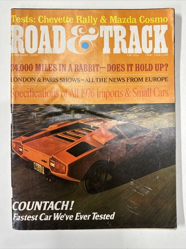 Road track countach fastest - &, countach!
