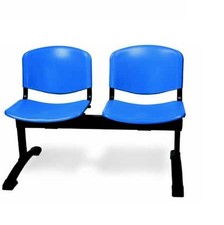 Panca per ufficio 2 posti per sala attesa seduta plastica 