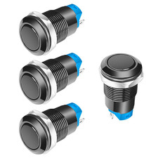 4Pezzi Nero 12Mm 3A