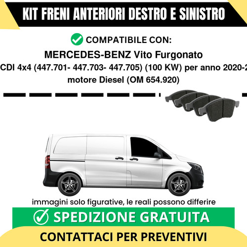 Pastiglie freno anteriori per - pastiglie,