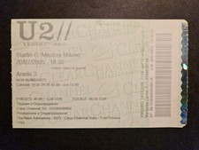 U2 - Stadio Meazza MILANO - Biglietto concerto usato - ANNO 2005