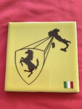 Piastrella Ferrari vintage storia del cavallo rampante 1987° made in Italy offerta speciale