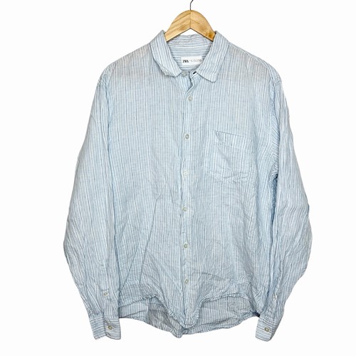 Zara camicia lino - , righe