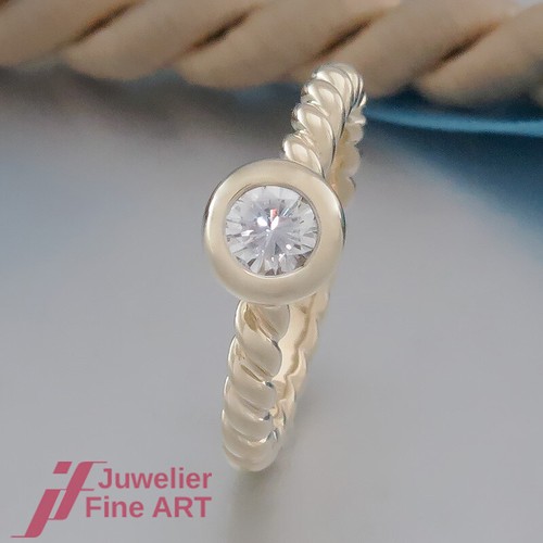 Anello classico solitario - -,