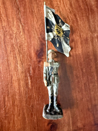 Figurina lineol con bandiera - figurina,