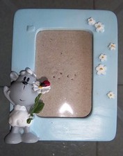 SIMPATICO MINI PORTAFOTO DA TAVOLO  - CELESTE - CM. 7,3 X CM. 9,3 