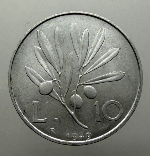 Repubblica italiana lire - italiana, 10
