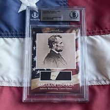 Parola scritta a mano Abraham Lincoln rimossa da Beckett documento autografo firmato