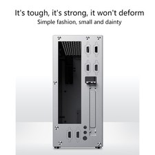 FH01 HTPC per Custodia Fattore di Forma Piccolo Mini-ITX per Custodia Corpo Alluminio Computer Ho