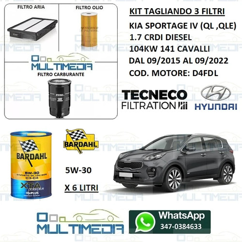 Kit tagliando filtri olio - kit, e