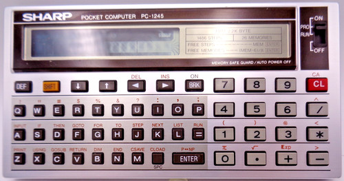 Sharp pocket computer 1245 - pocket, pc-1245