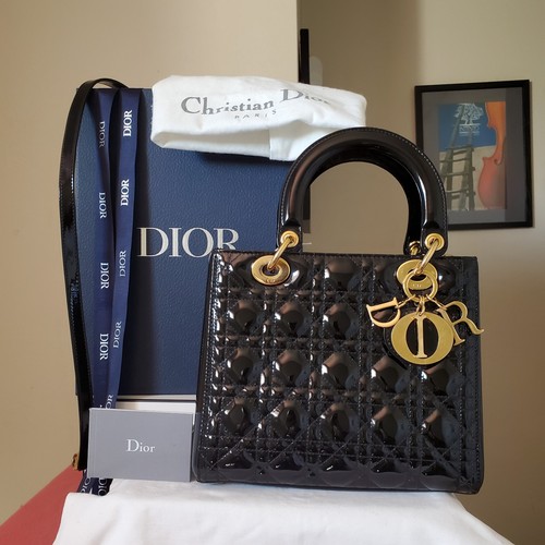 6700 lady dior black patent - lady,