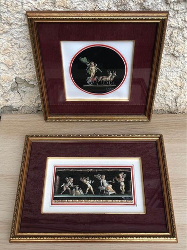 Coppia quadri vintage - coppia, di