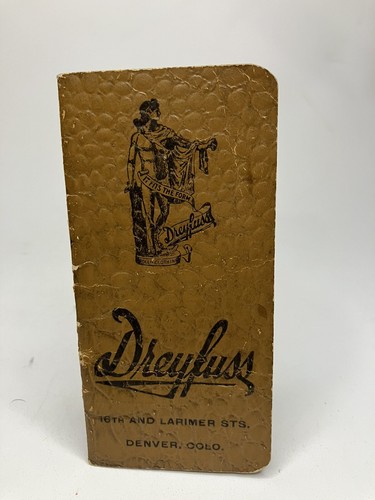 Vintage 1909 blocco note - j.s.,