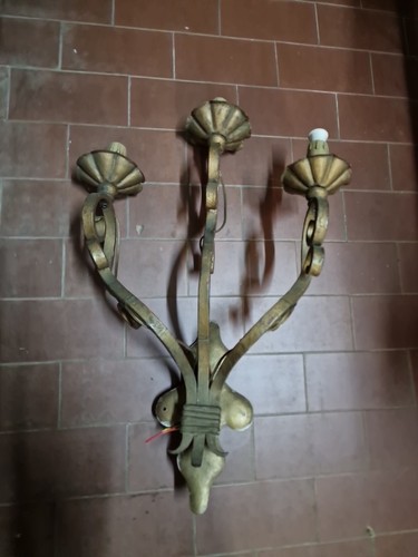 Applique tre luci - a, ferro