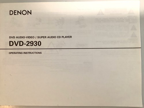 Denon dvd 2930 lettore - dvd-2930,