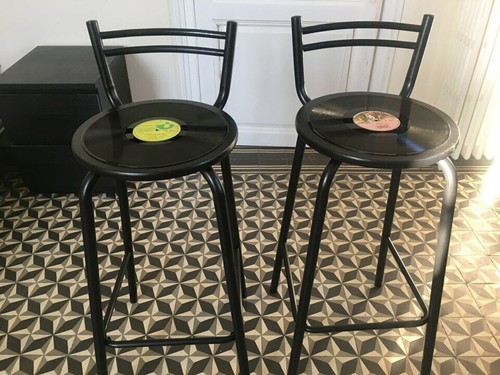 Sgabello bar vintage con - sgabello, da