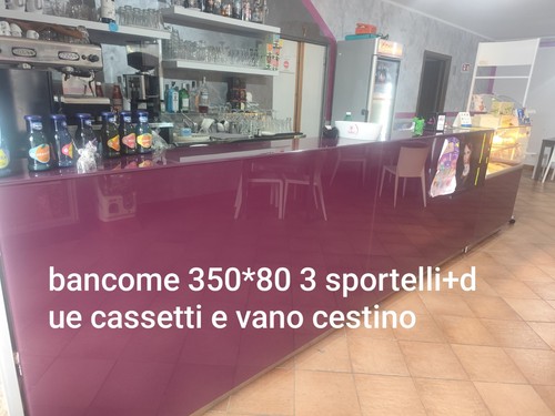 Bancone bar vetrina - bar, +vetrina