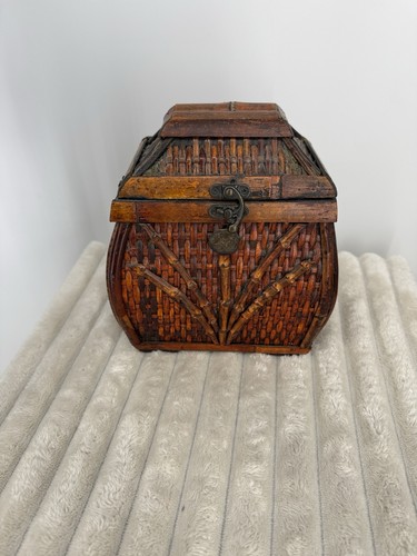 Baule vintage bambù - baule,