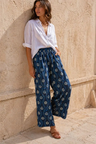 Pantalone donna cotone